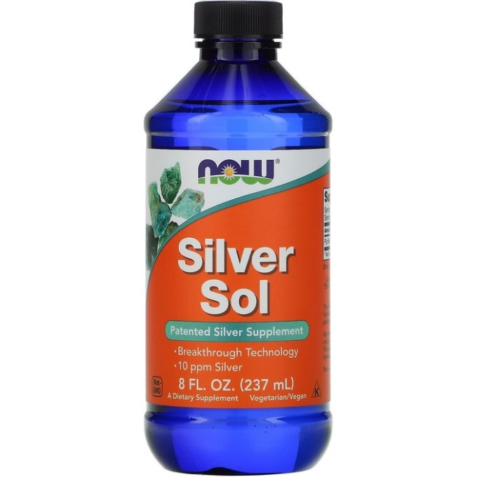 Коллоидное серебро NOW FOODS SILVER SOL, 237 мл. NS1408